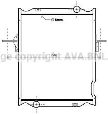 AVA QUALITY COOLING Радиатор, охлаждение двигателя RE2106